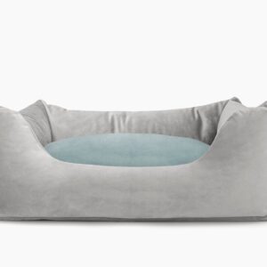 Cama para mascotas en color Gris con cojín Agua sin bordado
